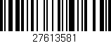 Código de barras (EAN, GTIN, SKU, ISBN): '27613581'
