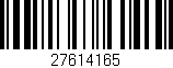 Código de barras (EAN, GTIN, SKU, ISBN): '27614165'