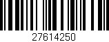 Código de barras (EAN, GTIN, SKU, ISBN): '27614250'
