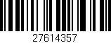 Código de barras (EAN, GTIN, SKU, ISBN): '27614357'