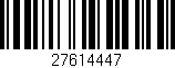 Código de barras (EAN, GTIN, SKU, ISBN): '27614447'