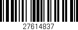 Código de barras (EAN, GTIN, SKU, ISBN): '27614837'