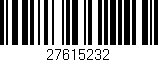 Código de barras (EAN, GTIN, SKU, ISBN): '27615232'