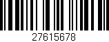 Código de barras (EAN, GTIN, SKU, ISBN): '27615678'