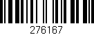 Código de barras (EAN, GTIN, SKU, ISBN): '276167'