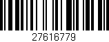 Código de barras (EAN, GTIN, SKU, ISBN): '27616779'