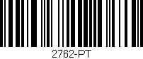 Código de barras (EAN, GTIN, SKU, ISBN): '2762-PT'