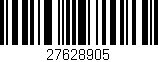 Código de barras (EAN, GTIN, SKU, ISBN): '27628905'