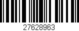 Código de barras (EAN, GTIN, SKU, ISBN): '27628963'