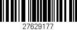 Código de barras (EAN, GTIN, SKU, ISBN): '27629177'