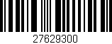 Código de barras (EAN, GTIN, SKU, ISBN): '27629300'