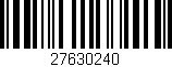 Código de barras (EAN, GTIN, SKU, ISBN): '27630240'
