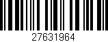 Código de barras (EAN, GTIN, SKU, ISBN): '27631964'