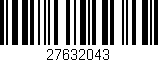 Código de barras (EAN, GTIN, SKU, ISBN): '27632043'