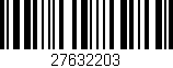 Código de barras (EAN, GTIN, SKU, ISBN): '27632203'