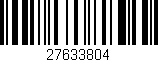 Código de barras (EAN, GTIN, SKU, ISBN): '27633804'