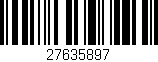 Código de barras (EAN, GTIN, SKU, ISBN): '27635897'