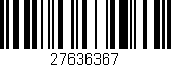 Código de barras (EAN, GTIN, SKU, ISBN): '27636367'