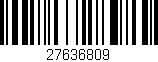 Código de barras (EAN, GTIN, SKU, ISBN): '27636809'