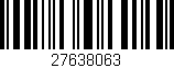 Código de barras (EAN, GTIN, SKU, ISBN): '27638063'