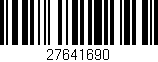 Código de barras (EAN, GTIN, SKU, ISBN): '27641690'