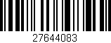 Código de barras (EAN, GTIN, SKU, ISBN): '27644083'