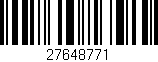 Código de barras (EAN, GTIN, SKU, ISBN): '27648771'