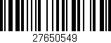Código de barras (EAN, GTIN, SKU, ISBN): '27650549'