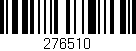 Código de barras (EAN, GTIN, SKU, ISBN): '276510'