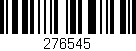 Código de barras (EAN, GTIN, SKU, ISBN): '276545'