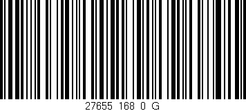 Código de barras (EAN, GTIN, SKU, ISBN): '27655_168_0_G'
