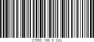 Código de barras (EAN, GTIN, SKU, ISBN): '27655_168_0_GG'