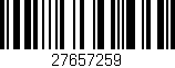 Código de barras (EAN, GTIN, SKU, ISBN): '27657259'