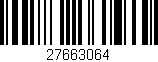 Código de barras (EAN, GTIN, SKU, ISBN): '27663064'