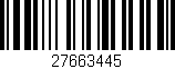 Código de barras (EAN, GTIN, SKU, ISBN): '27663445'