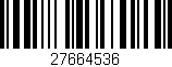 Código de barras (EAN, GTIN, SKU, ISBN): '27664536'