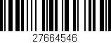 Código de barras (EAN, GTIN, SKU, ISBN): '27664546'
