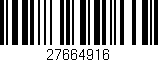 Código de barras (EAN, GTIN, SKU, ISBN): '27664916'
