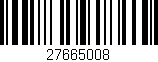 Código de barras (EAN, GTIN, SKU, ISBN): '27665008'