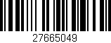 Código de barras (EAN, GTIN, SKU, ISBN): '27665049'