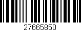 Código de barras (EAN, GTIN, SKU, ISBN): '27665850'