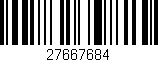 Código de barras (EAN, GTIN, SKU, ISBN): '27667684'