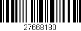 Código de barras (EAN, GTIN, SKU, ISBN): '27668180'