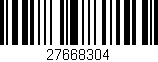 Código de barras (EAN, GTIN, SKU, ISBN): '27668304'
