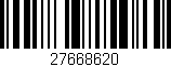 Código de barras (EAN, GTIN, SKU, ISBN): '27668620'