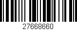 Código de barras (EAN, GTIN, SKU, ISBN): '27668660'
