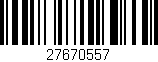 Código de barras (EAN, GTIN, SKU, ISBN): '27670557'