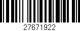 Código de barras (EAN, GTIN, SKU, ISBN): '27671922'
