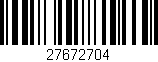 Código de barras (EAN, GTIN, SKU, ISBN): '27672704'