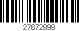 Código de barras (EAN, GTIN, SKU, ISBN): '27672899'